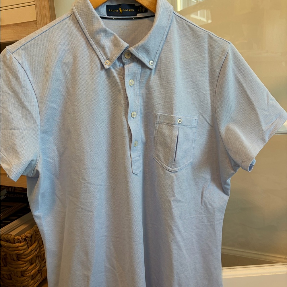 Large Ralph Lauren Light Blue Polo Shirt
